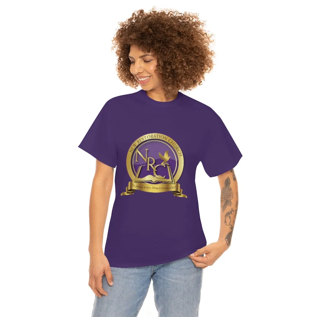 New Restoration Purple/Gold Unisex Heavy Cotton Tee