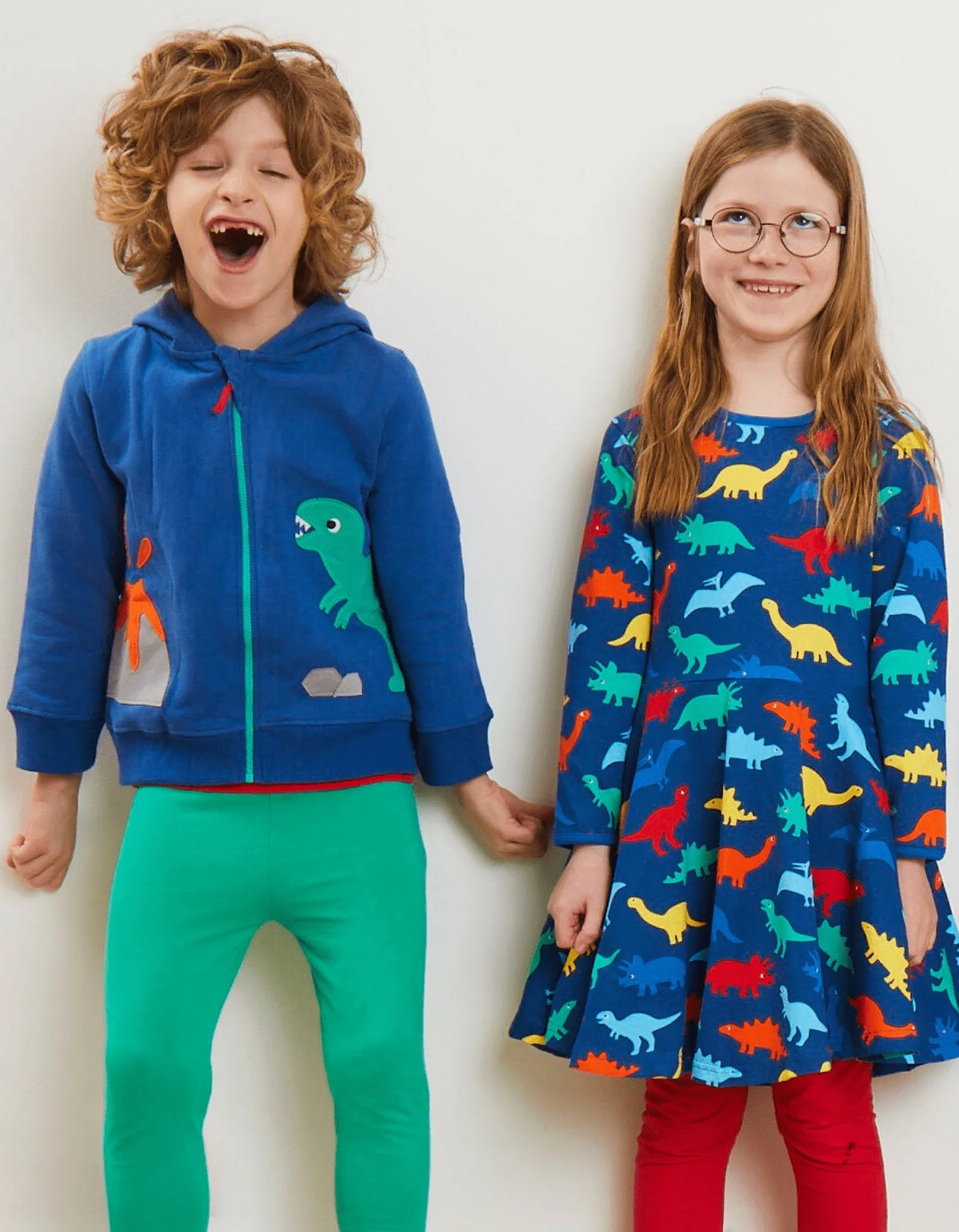 Organic Dinosaur Applique Hoodie