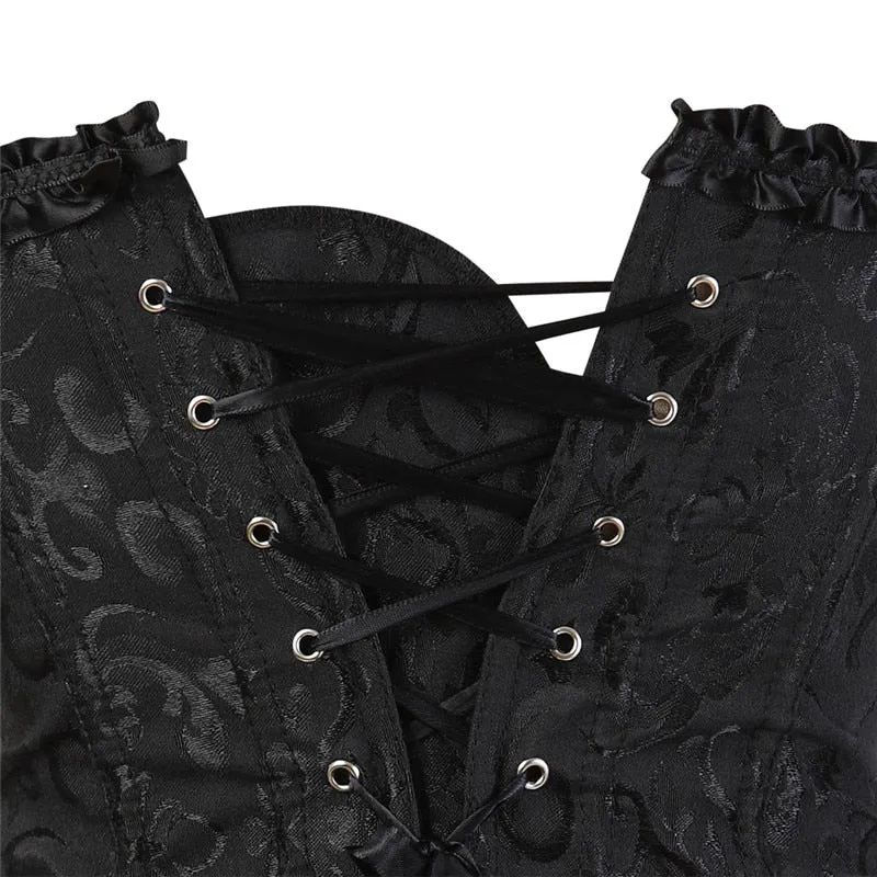 Overbust corset sexy lace plus size women bustier corset