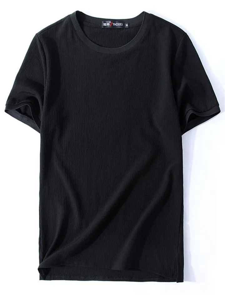 Oversize Comfy Two-Piece Outfit Solid Color T-Shirts   Drawstring Shorts
