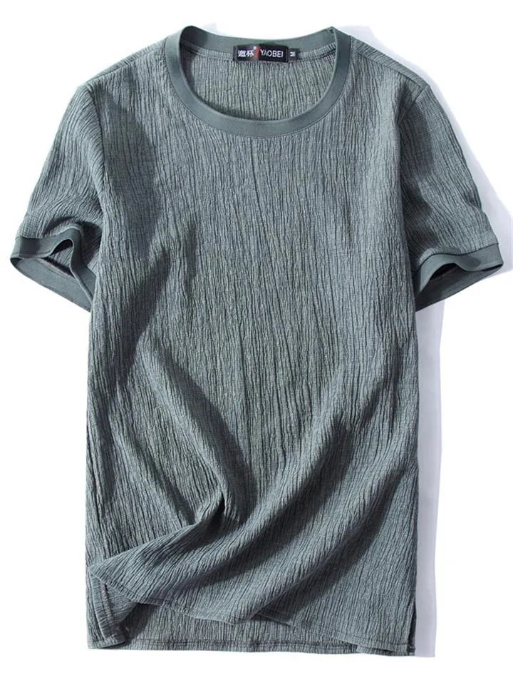 Oversize Comfy Two-Piece Outfit Solid Color T-Shirts   Drawstring Shorts