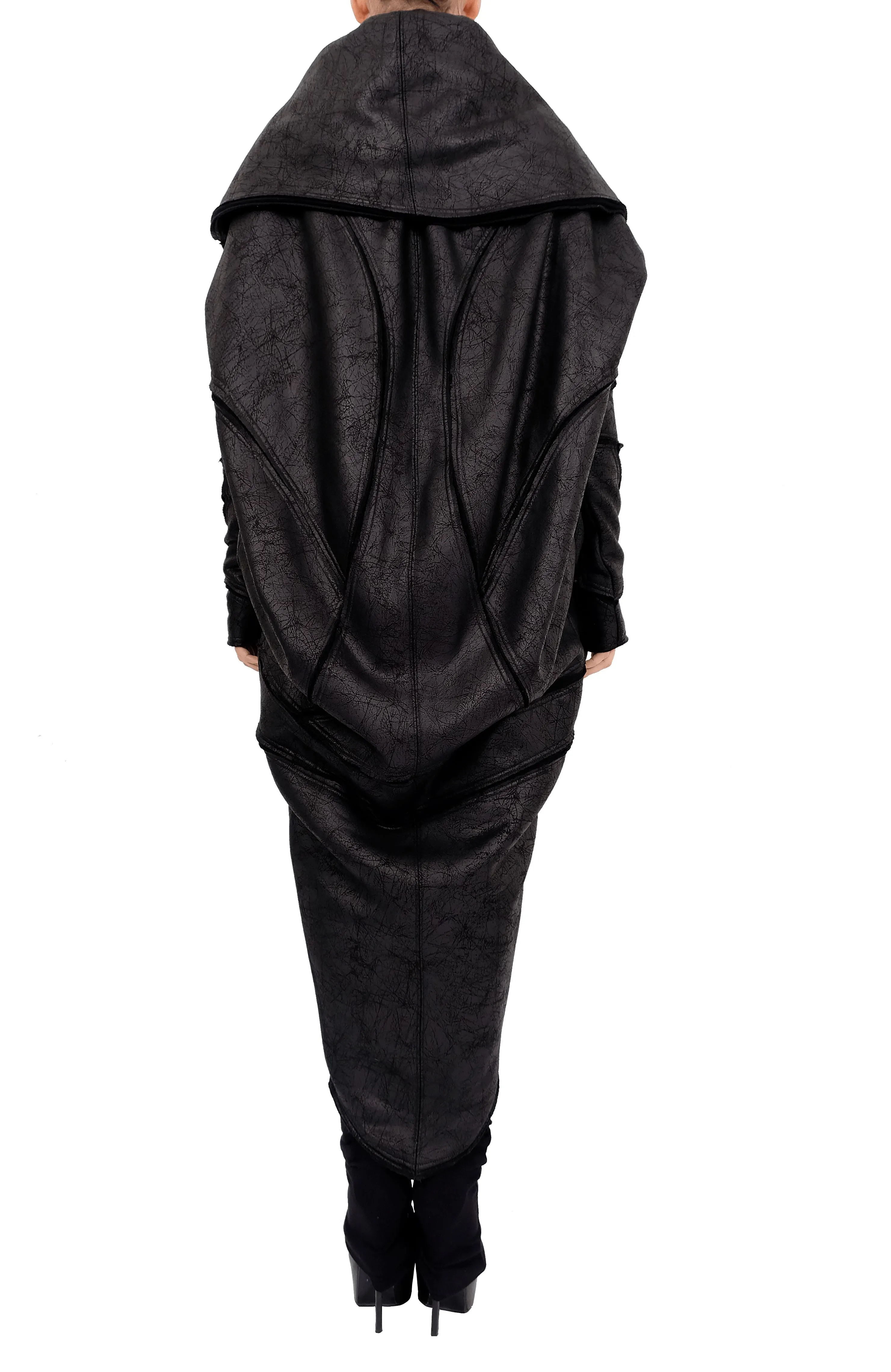 Oversized Round Belted Long Coat