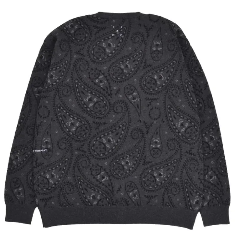 paisley knitted cardigan