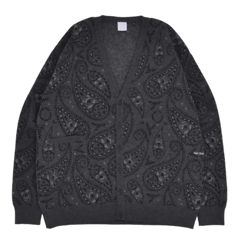 paisley knitted cardigan