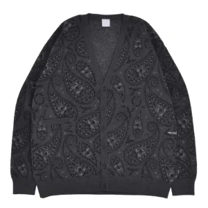 paisley knitted cardigan