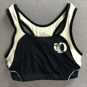 Pearl Izumi Bustier X-back, Singlet, schwarz/weiß, mit Verfärbungen, Größe S