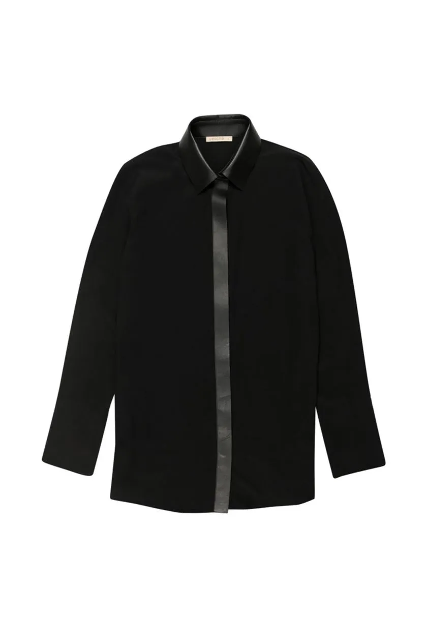 Perona   -   Womens-Shirts & Tops-Shirts -Miki-Pwa-Ss24-610-Xxs-Black