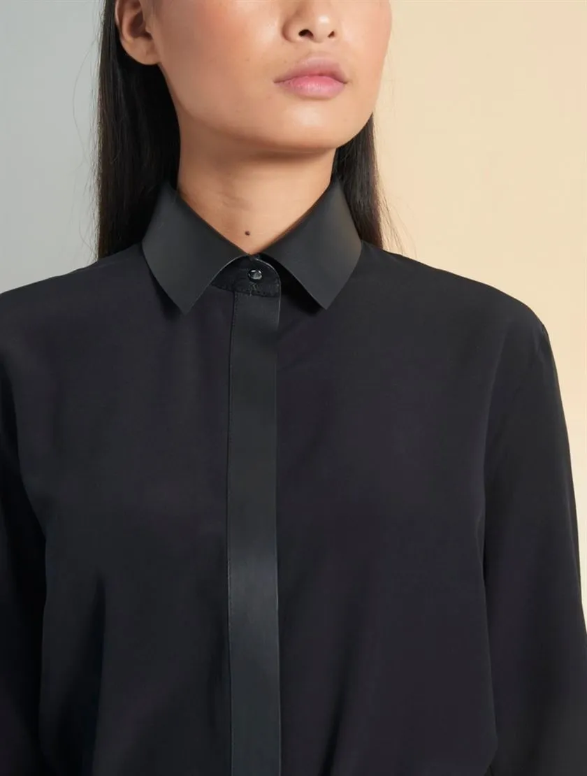 Perona   -   Womens-Shirts & Tops-Shirts -Miki-Pwa-Ss24-610-Xxs-Black
