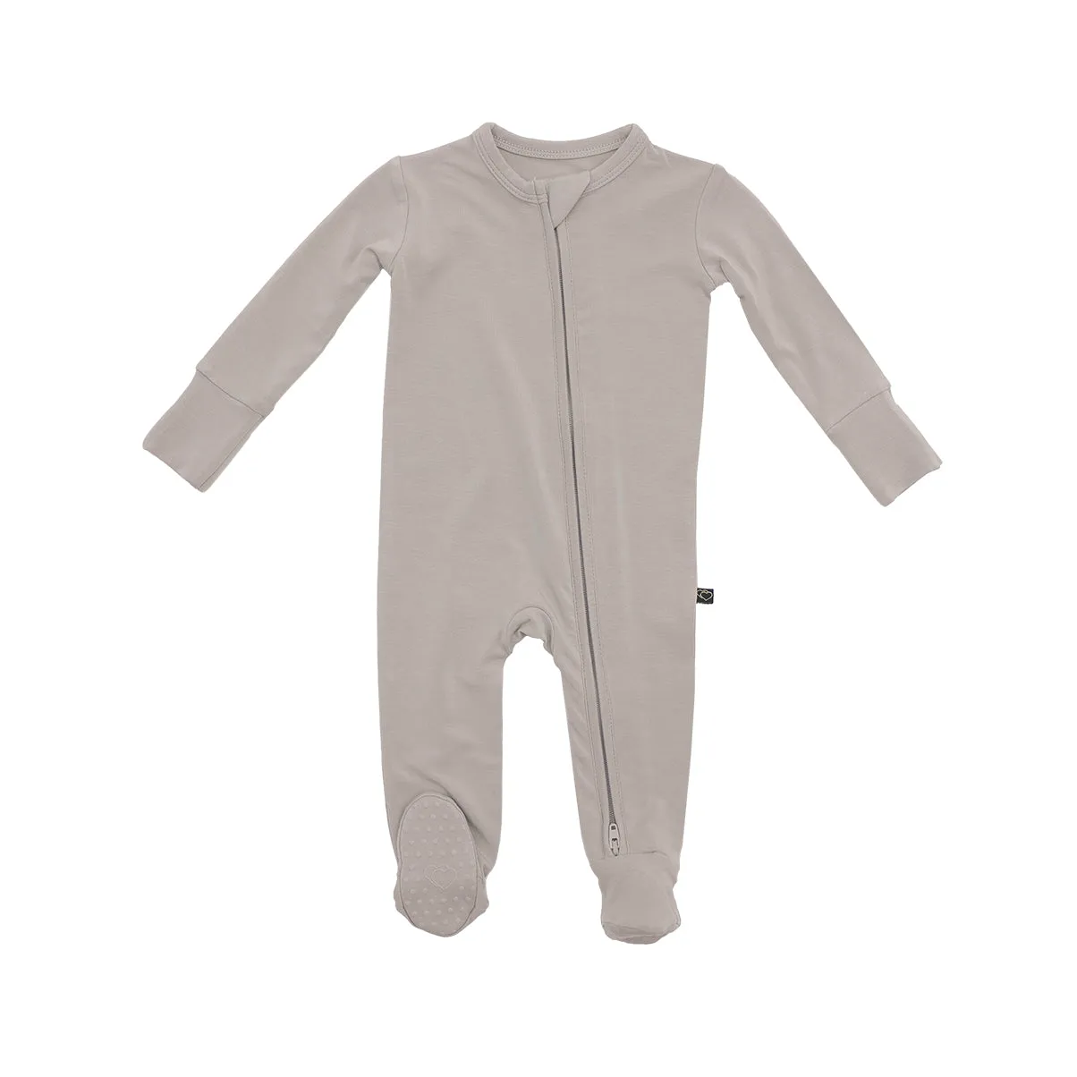 Pewter Zipper Footie