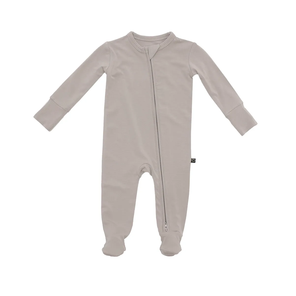 Pewter Zipper Footie