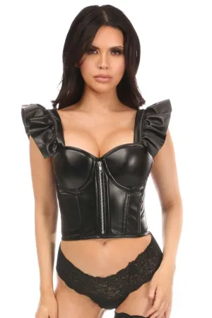 Plus Size Bustier with Ruffle Sleeves