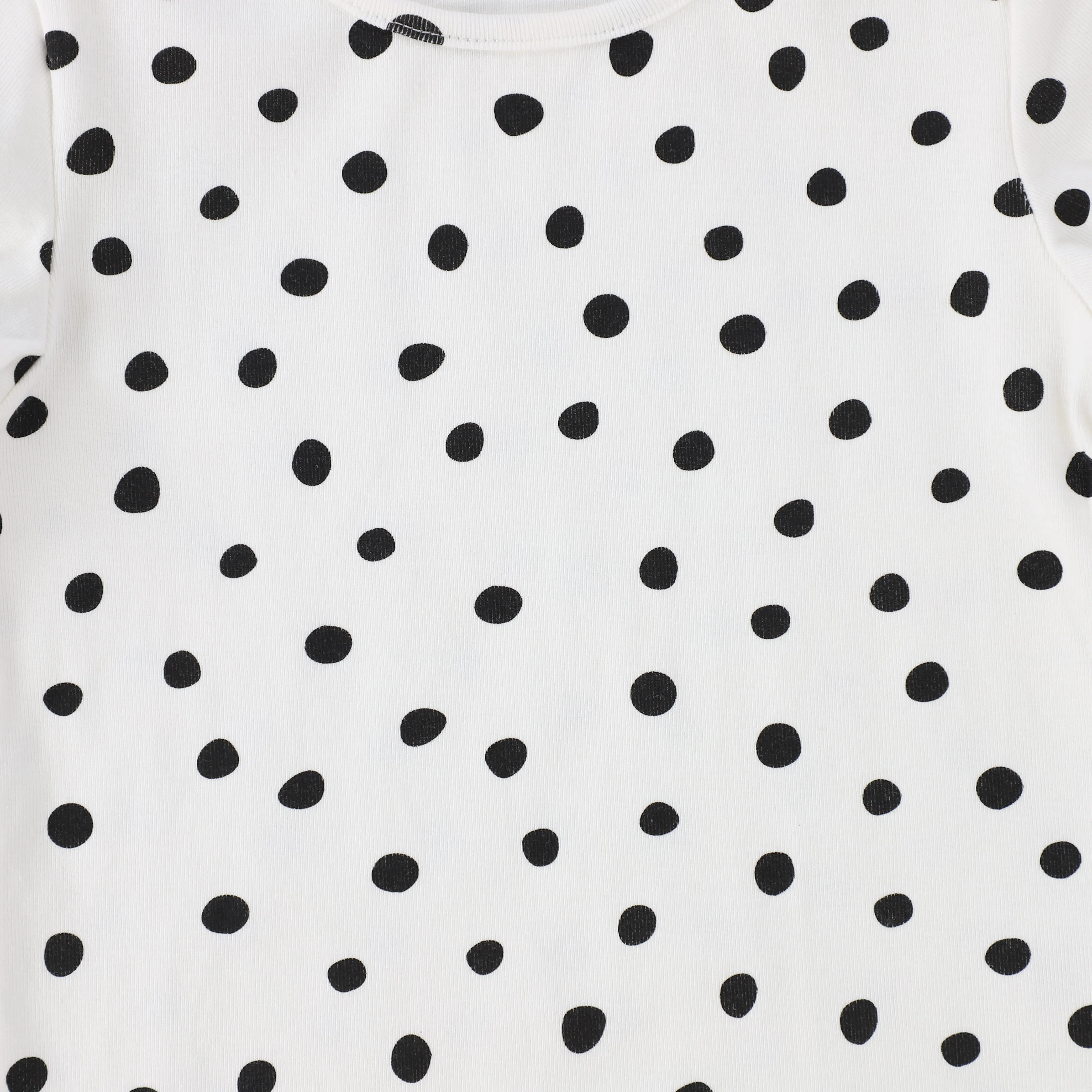 Polka dot print black seamless tee by Bamboo