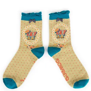 Powder Initial W Ankle Socks