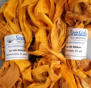 Premium Sari Silk Ribbon - Gold