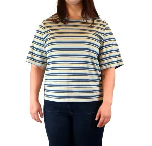 Princess Highway blue-toned striped tee shirt size 16