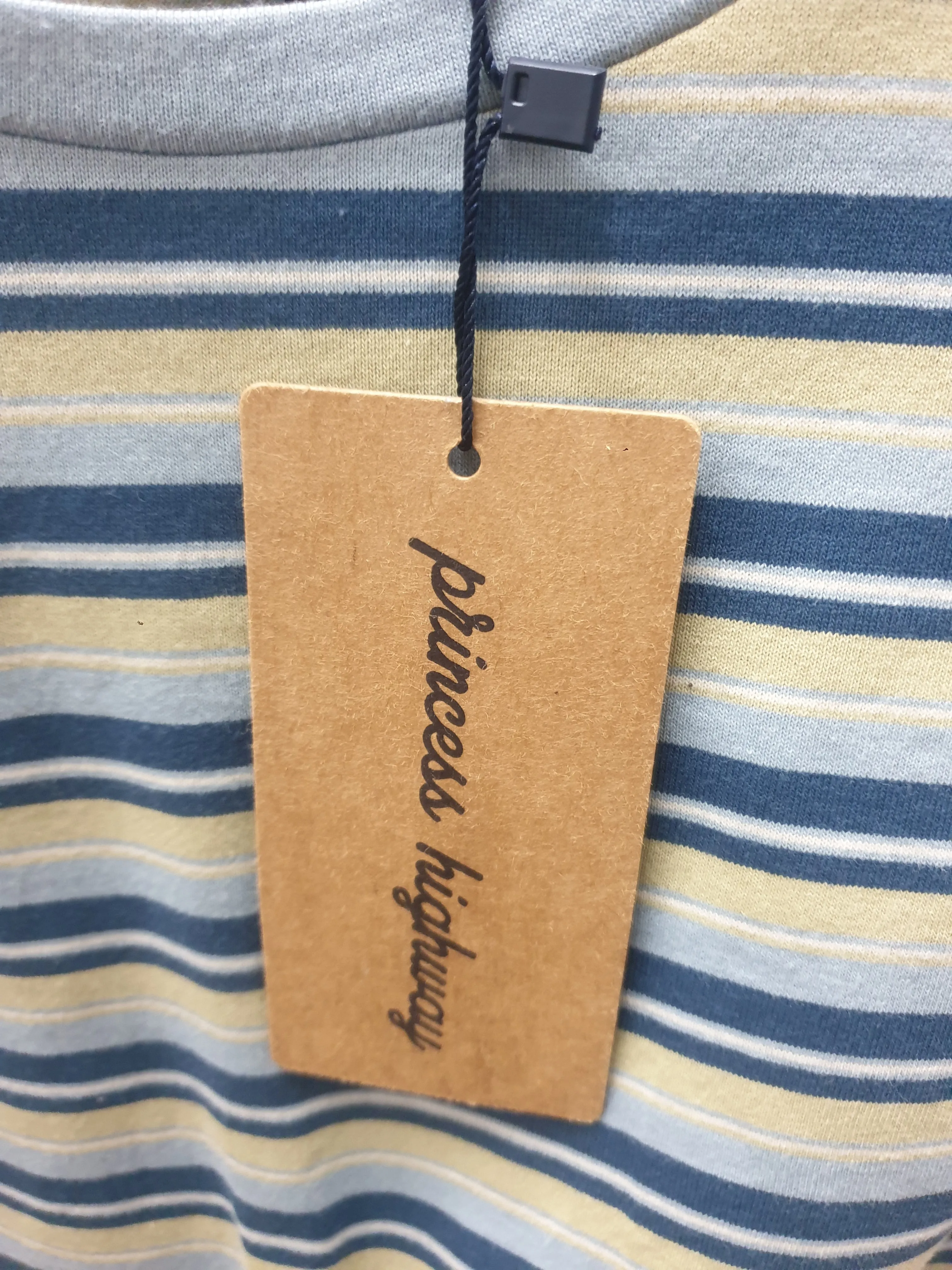 Princess Highway blue-toned striped tee shirt size 16