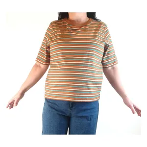 Princess Highway brown striped top size 18