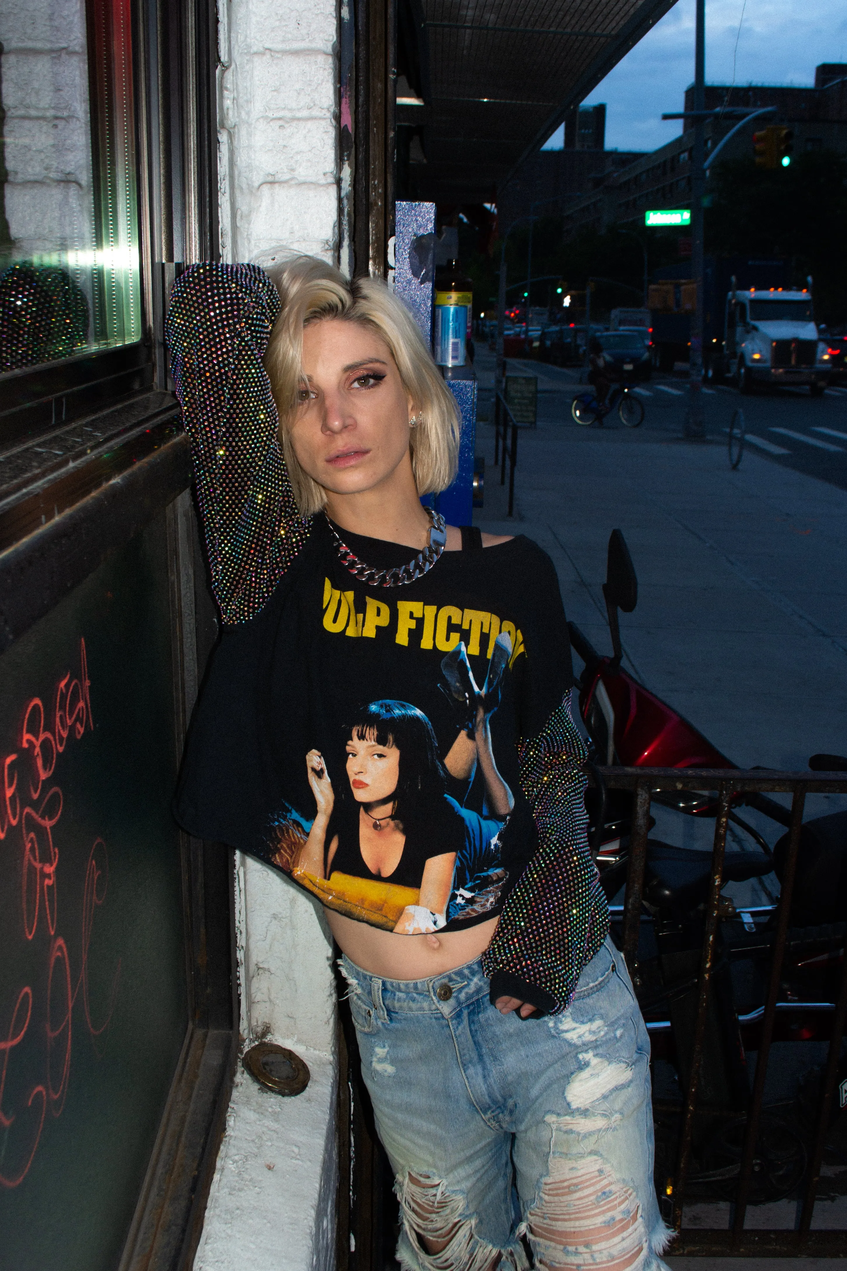 Pulp Fiction Cropped Cozy