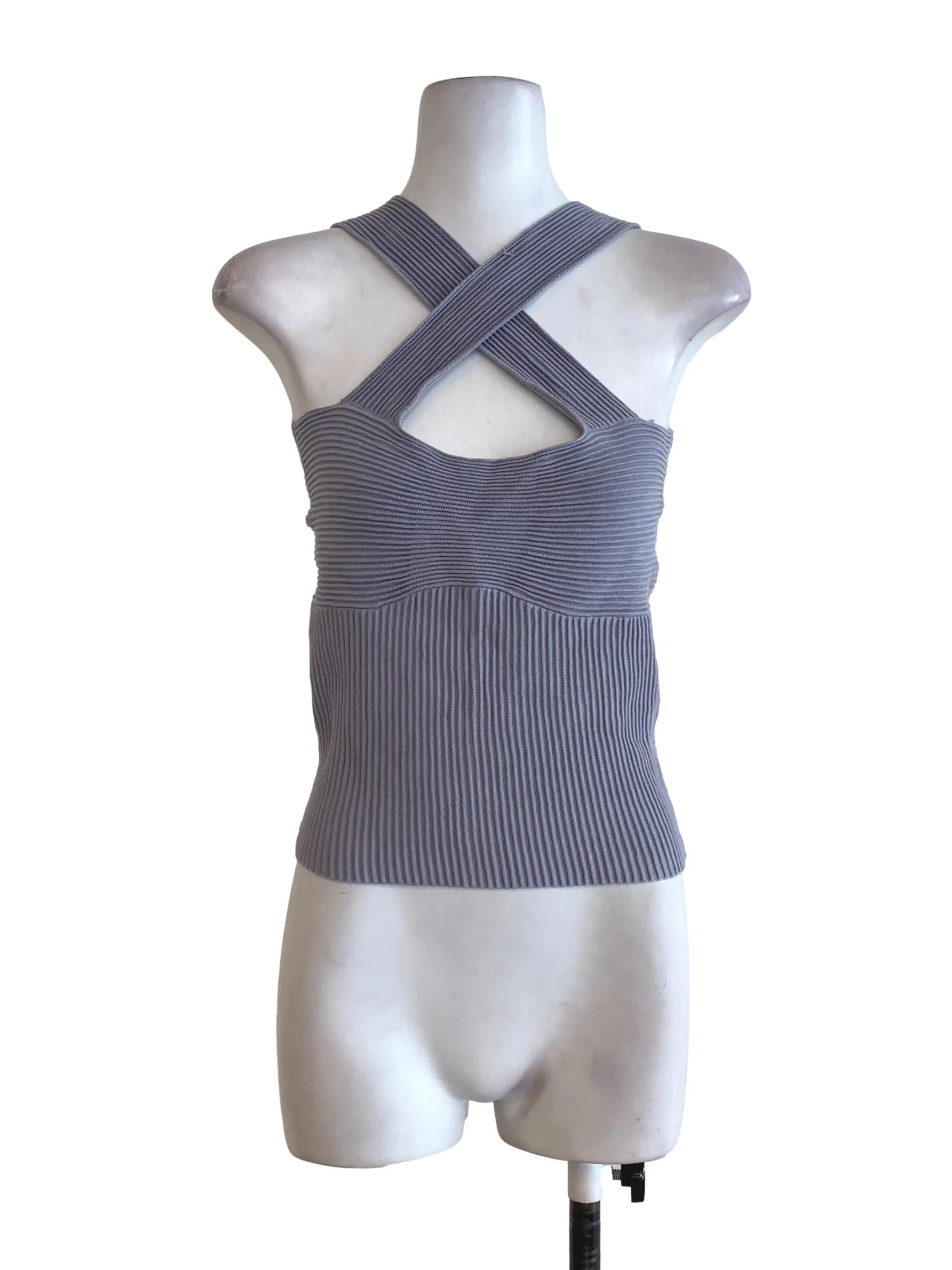 Purple Pleated Top TWL