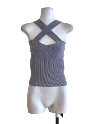 Purple Pleated Top TWL