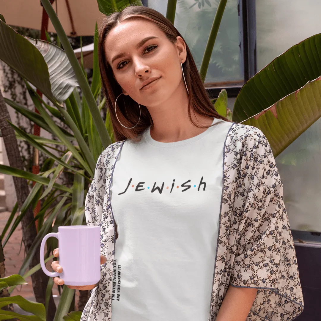 "Jewish" White Custom T-Shirt for Women