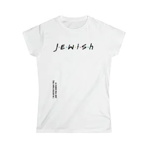 "Jewish" White Custom T-Shirt for Women