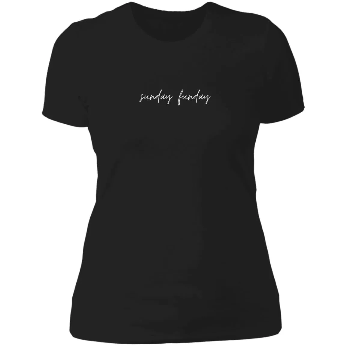 "Sunday Funday- WHITE" Ladies' Boyfriend T-Shirt