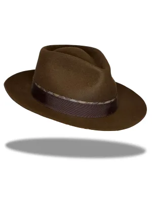 "The Damier" Fur Felt Hat