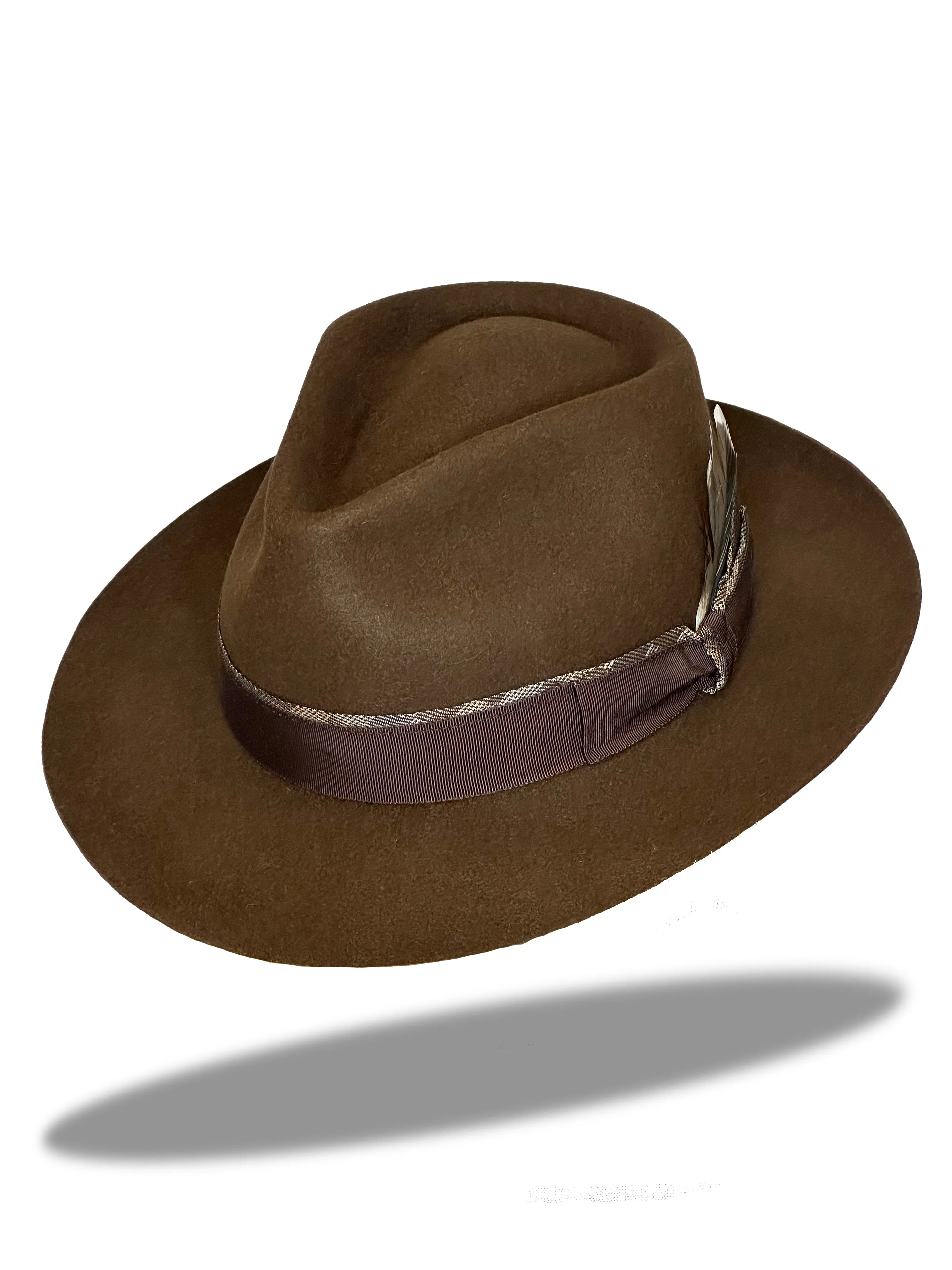 "The Damier" Fur Felt Hat