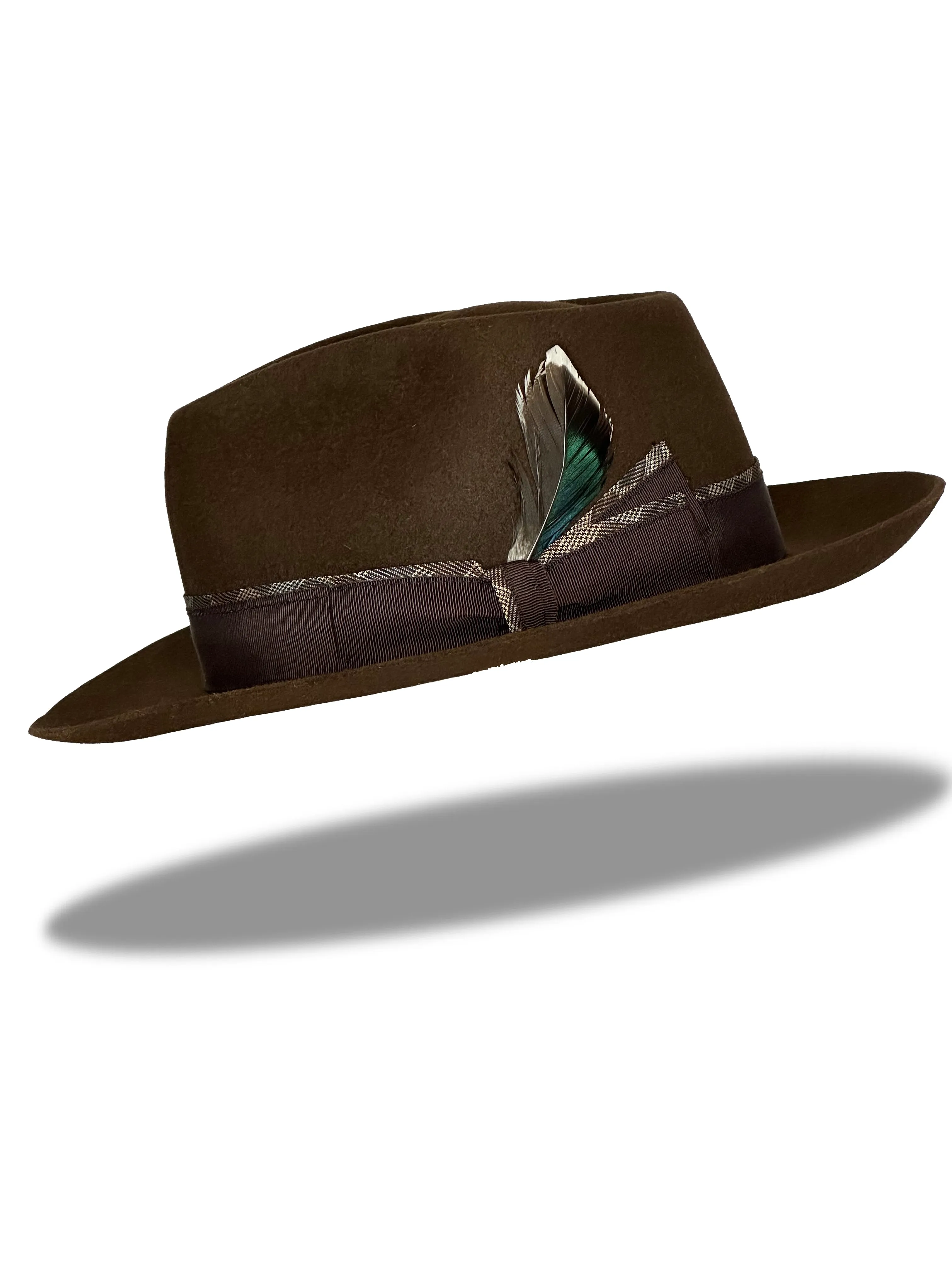 "The Damier" Fur Felt Hat