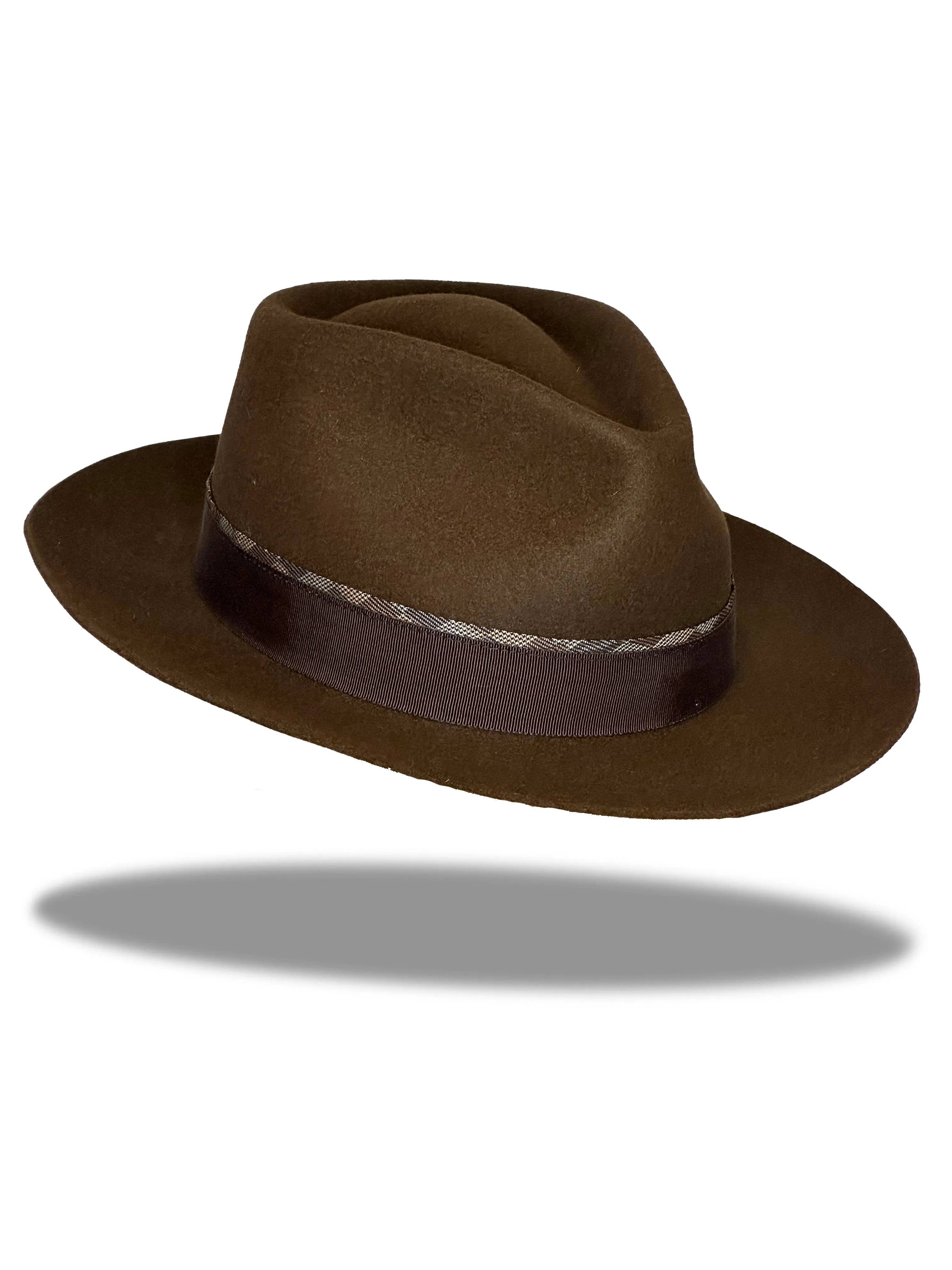 "The Damier" Fur Felt Hat