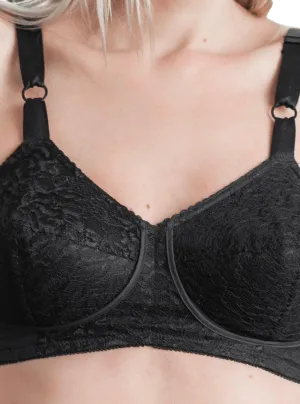 Rago Satin & Lace Expandable Cup Bra