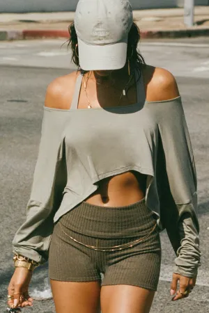 Relaxed Crop Long Sleeve