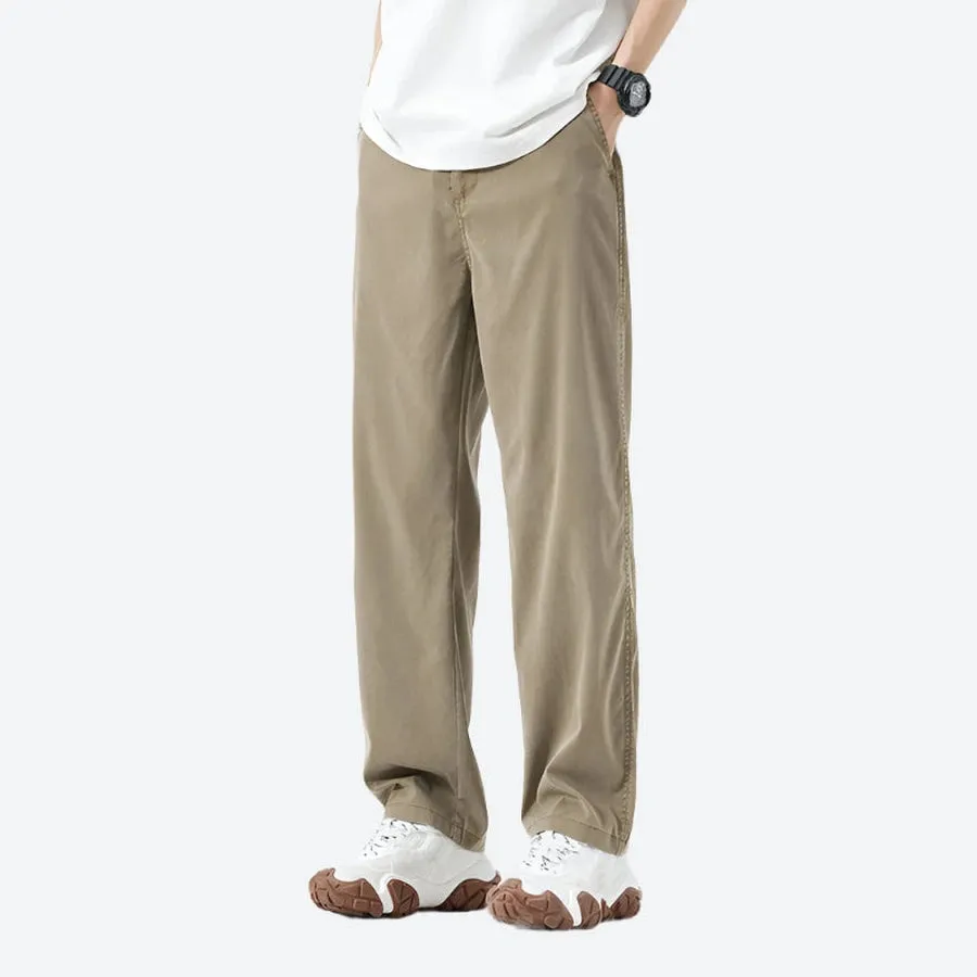 Relaxed Fit Lightweight Cotton Trousers