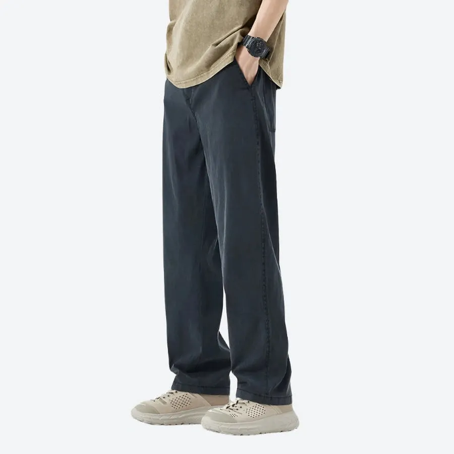 Relaxed Fit Lightweight Cotton Trousers