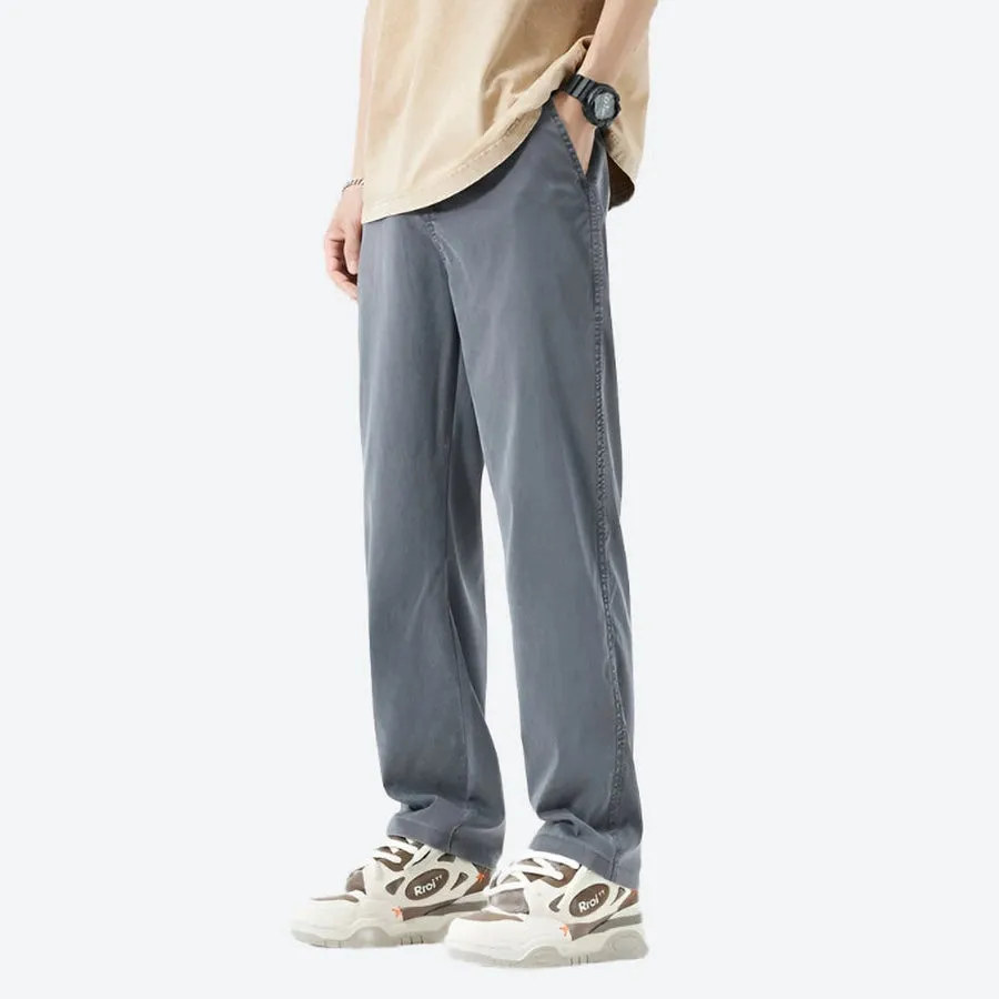 Relaxed Fit Lightweight Cotton Trousers