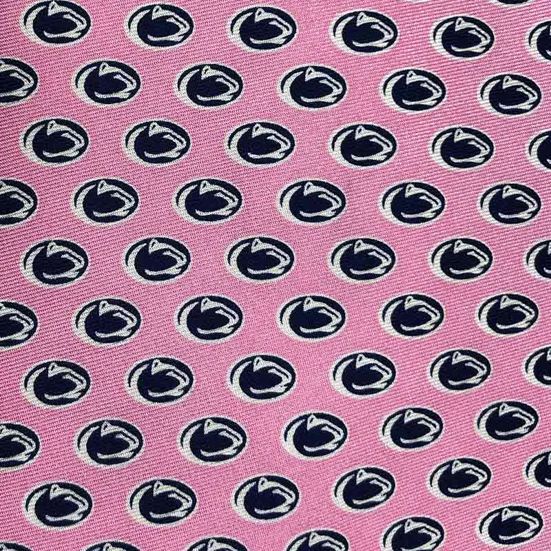 Repeating Lion Head Silk Necktie