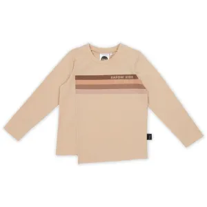 Retro Rainbow Asymmetrical LS T-shirt