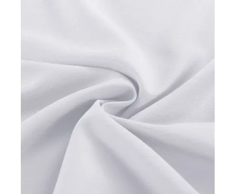 Royal Comfort 2000TC 6 Piece Bamboo Sheet & Quilt Cover Set Cooling Breathable - WHITE