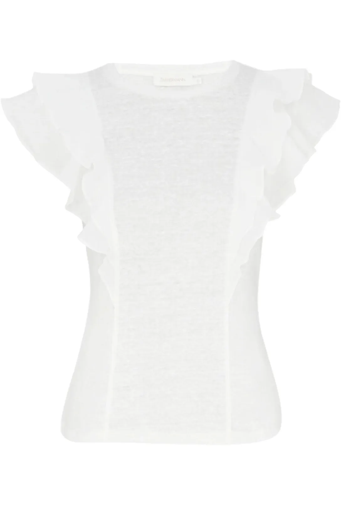 Ruffle Tee | Ivory