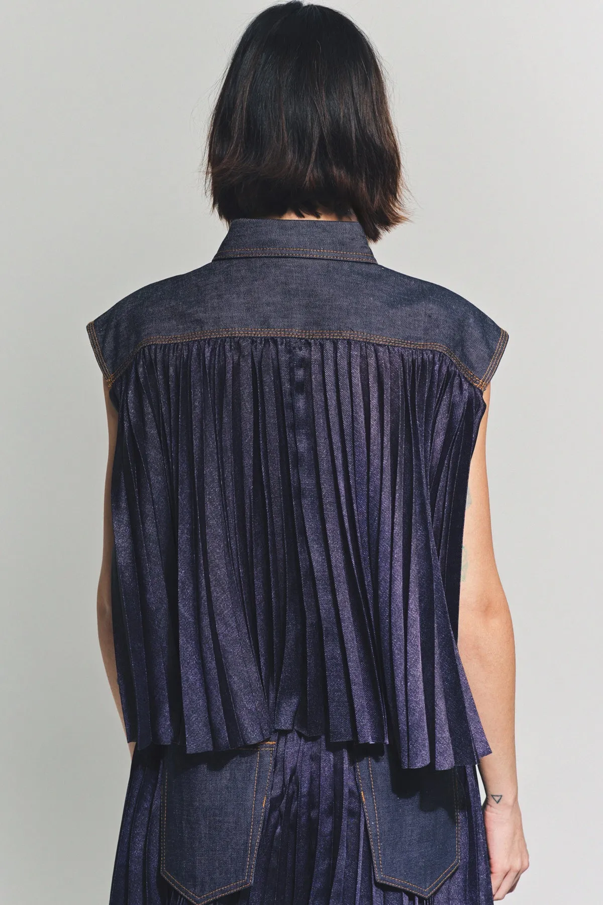 SACAI | DENIM MIX SHIRT