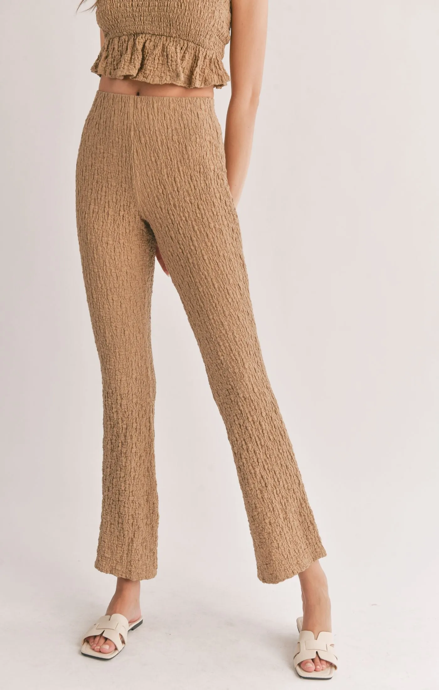 Sadie And Sage Transcend Popcorn Knit Bell Bottoms