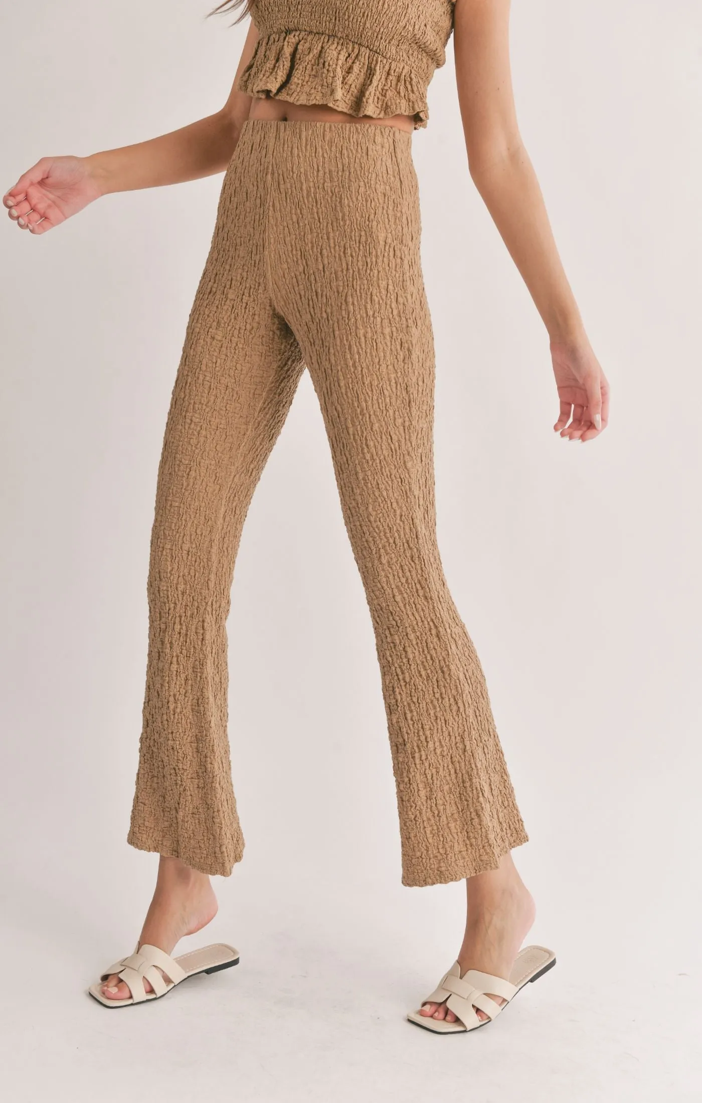 Sadie And Sage Transcend Popcorn Knit Bell Bottoms