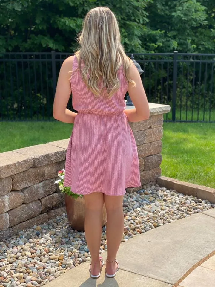 Seabreeze Sleeveless Dress - Mauve