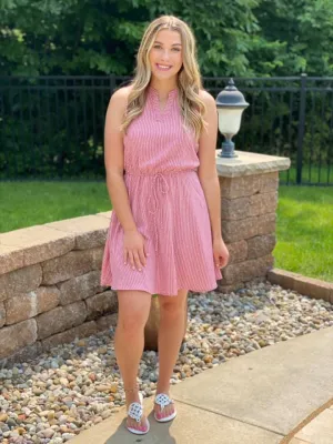 Seabreeze Sleeveless Dress - Mauve