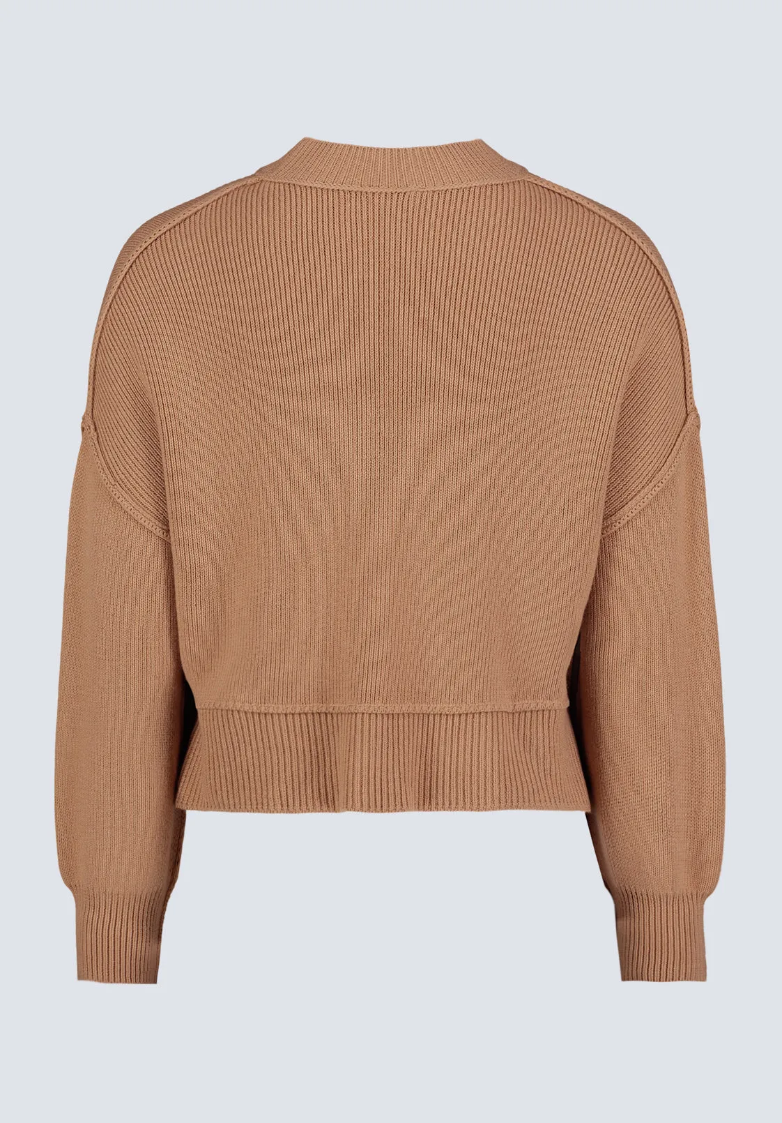Seema Women's Long-Sleeve Loose-Fit Sweater, Croissant - SW0095F
