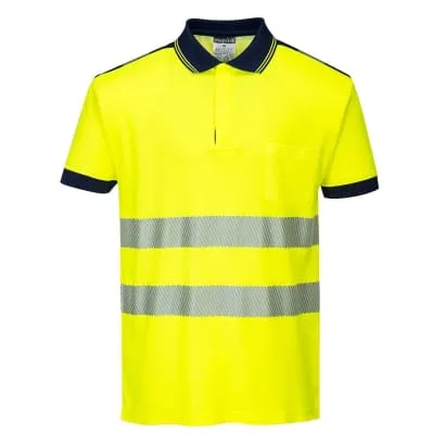 Segmented Hi-Vis Comfort Polo Shirt RIS 3279 Portwest T180