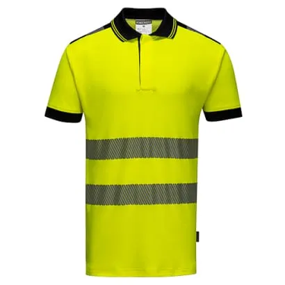 Segmented Hi-Vis Comfort Polo Shirt RIS 3279 Portwest T180