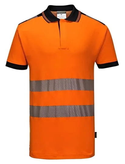Segmented Hi-Vis Comfort Polo Shirt RIS 3279 Portwest T180