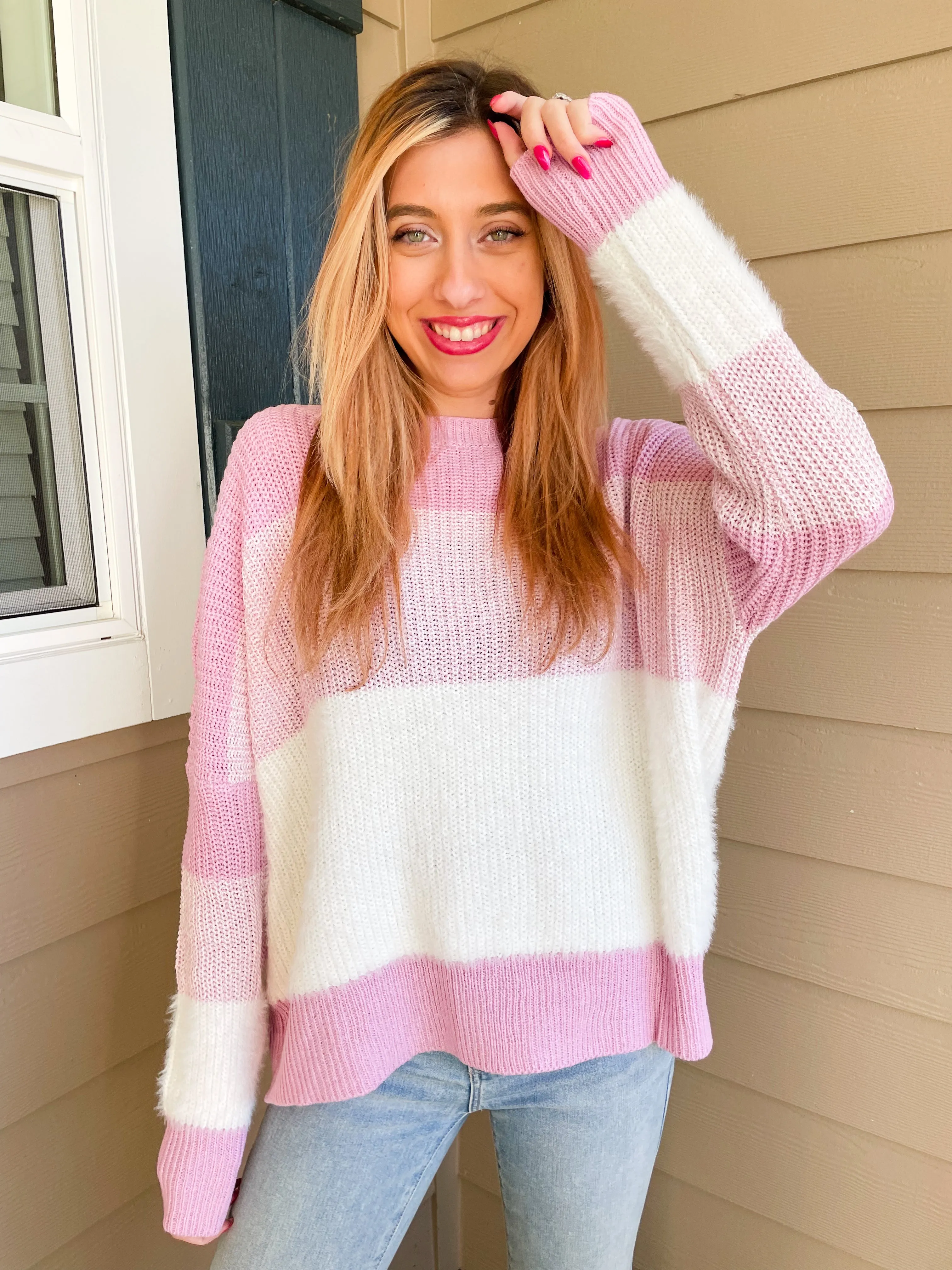 Self-Love Striped Sweater